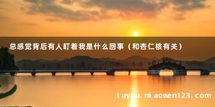 总感觉背后有人盯着我是什么回事（和杏仁核有关）